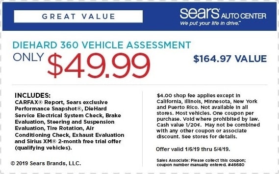 $49.99 Diehard 360 Vehicle Assessment Coupon