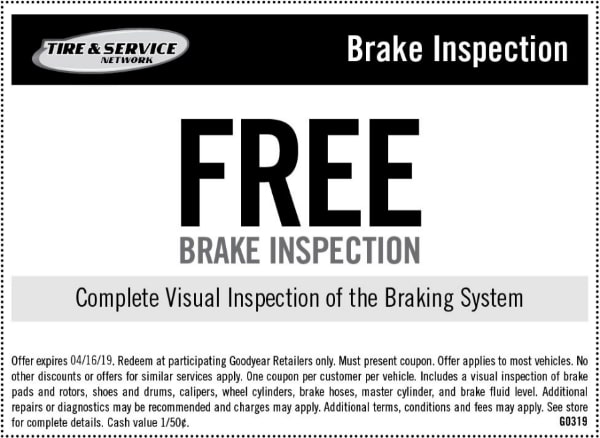 Free Goodyear Brake Inspection